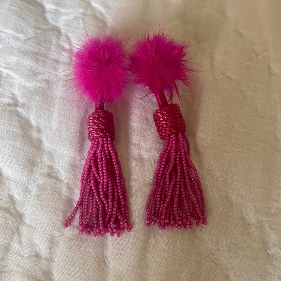 Mignonne Gavigan Jewelry - Mignonne Gavigan Fur Tassel Earrings